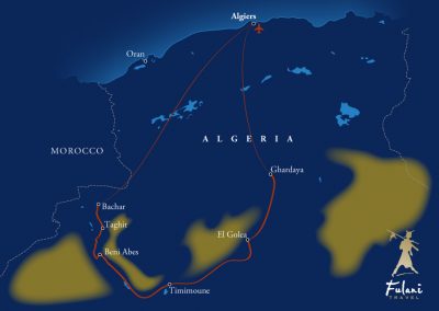 Route Map - West Algeria Grand Sahara